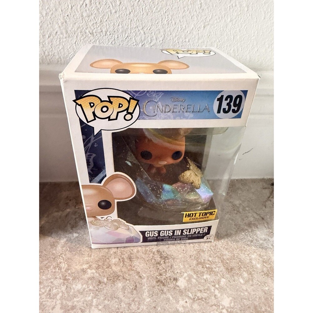 Funko Pop! Vinyl Gus Gus in Slipper #139 Disney Cinderella Vinyl Figure